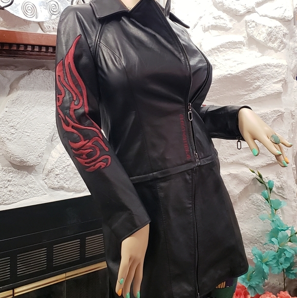 💰SOLD💰1/13/25 💥Harley-Davidson👍🏼3pc Leather Outfit/Coat Sz 8 - Picture 3 of 16